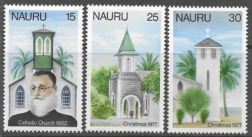 Nauru 1977 Christmas Set Fine Mint