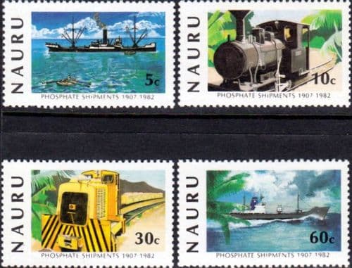 Nauru 1982 Phosphate Shipments Set Fine Mint