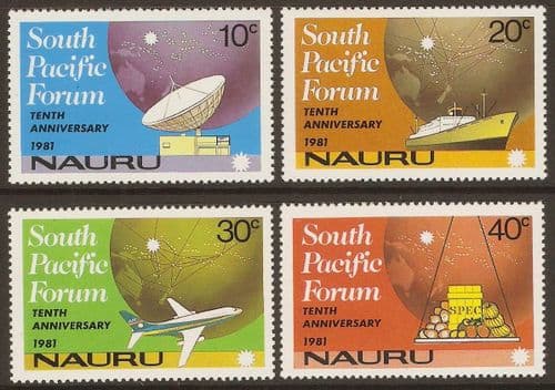 Nauru 1982 South Pacific Forum Set Fine Mint