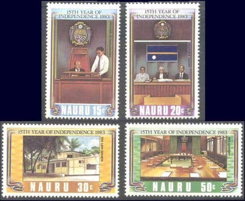 Nauru 1983 15th Anniversary of Independence Set Fine Mint