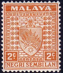 Negri Sembilan 1935 Coat of Arms SG 23 Fine Mint