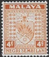 Negri Sembilan 1935 Coat of Arms SG 25 Fine Mint