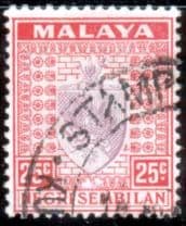 Negri Sembilan 1935 Coat of Arms SG 33 Fine Used