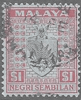 Negri Sembilan 1935 Coat of Arms SG 37 Fine Used