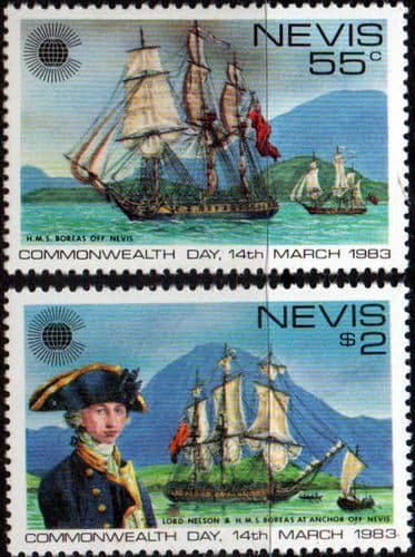 Nevis 1983 Commonwealth Day Set Fine Mint