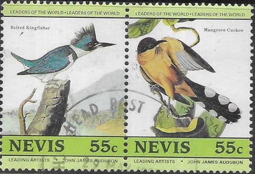 Nevis 1985  Leaders of the World. Birds SG 271/2 Fine Used