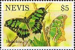 Nevis 1993 Butterfly SG 742 Malachite Fine Mint