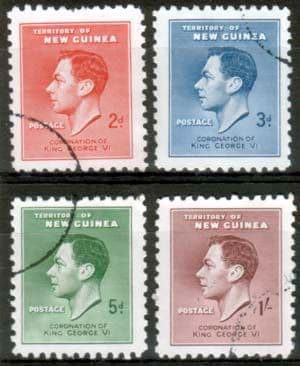 New Guinea 1937 King George VI Coronation Set Fine Used