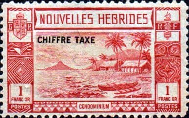 New Hebrides 1938 Post Due SG FD69 French Good Mint