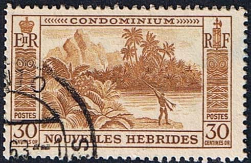 New Hebrides 1957 SG F101 French Fine Used