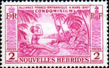 New Hebrides 1957 SG F105 French Fine Mint