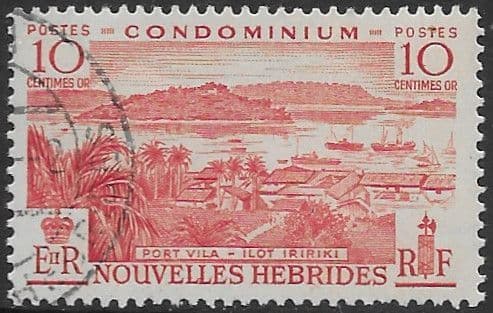 New Hebrides 1957 SG F97 French Fine Used
