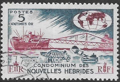 New Hebrides 1963 SG F110 French Fine Used