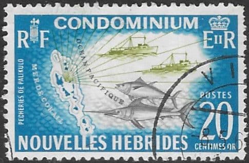 New Hebrides 1963 SG F114 French Fine Used