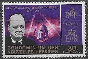 New Hebrides 1966 New Hebrides French Churchill SG F133 Fine Mint
