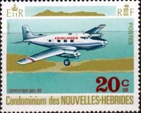 New Hebrides 1972 Aircraft Planes SG F169 French Fine Mint