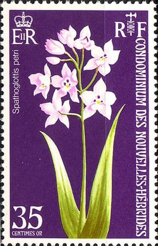 New Hebrides 1973 Orchids SG F191 French Fine Mint