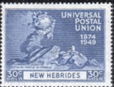 New Hebrides British 1949 Universal Postal Union SG 66 Fine Mint