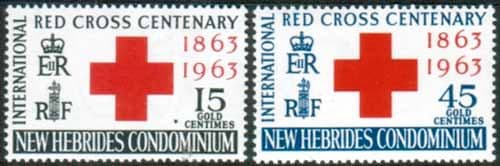 New Hebrides British 1963 Red Cross Centenary Set Fine Mint