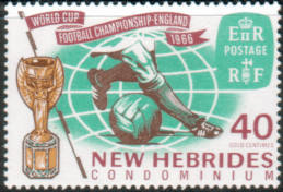 New Hebrides British 1966 Football World Cup SG 119 Fine Mint