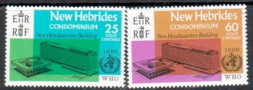 New Hebrides British1966 World Health Organisation Set Fine Mint