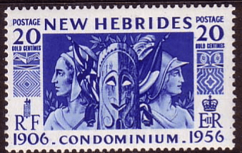 New Hebrides English 1956 Aniversery SG 82 Fine Mint