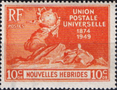 New Hebrides French 1949 Universal Postal Union SG F77 Fine Mint