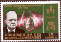 New Hebrides French 1966 Churchill SG F131 Fine Mint
