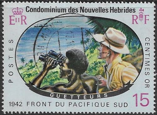 New Herbides 1967 Pacific War SG F141 French Fine Used
