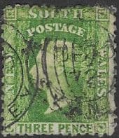 New South Wales 1860 Registered Latters SG 139 Fine Used