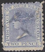 New South Wales 1871 Queen Victoria SG 210ab Fine Used