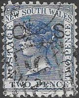 New South Wales 1879 Queen Victoria Optd SG O3a Fine Used