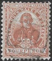 New South Wales 1888 Captain Cook SG 255db Fine Used
