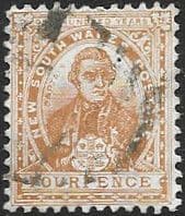 New South Wales 1888 Captain Cook SG 255e Fine Used