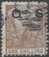 New South Wales 1888 Estern Grey Kangaroo Official Stamp SG O44 Fine Used
