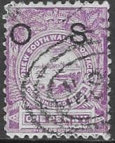 New South Wales 1888 View of Sydney Official Stamp SG O39 Fine Used