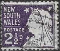 New South Wales 1897 Queen Victoria SG 296b Fine Used