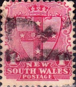 New South Wales 1897 SG 289 Shield Fine Used