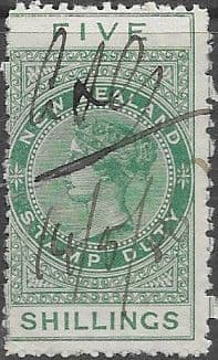 New Zealand 1882 Postal Fiscal SG F13 Fine Used