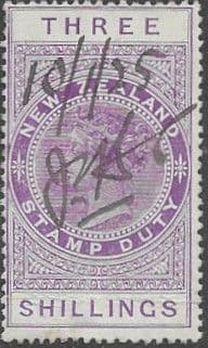 New Zealand 1882 Postal Fiscal SG F36 Fine Used