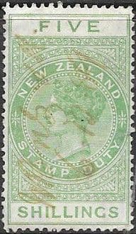 New Zealand 1882 Postal Fiscal SG F49a Fine Used