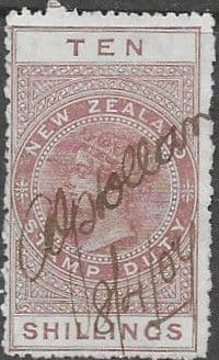 New Zealand 1882 Postal Fiscal SG F95 Fine Used