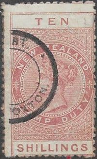 New Zealand 1895 Postal Fiscal SG F 54 Fine Used