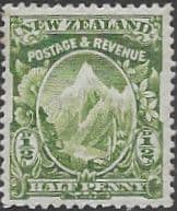 New Zealand 1902 Mount Cook or Aorangi SG 306 Fine Mint