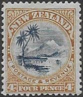 New Zealand 1907 Lake Taupo SG 379 Fine Mint