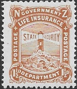 New Zealand 1913 Lighthouse SG L24 Fine Mint