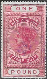 New Zealand 1913 Postal Fiscal SG F123 Fine Used