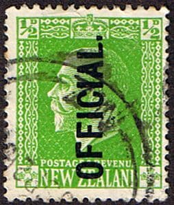 New Zealand 1915 King George V Official SG O96 Fine Used