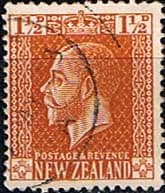 New Zealand 1915 SG 438 George V Head Typo Fine Used