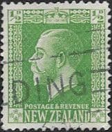 New Zealand 1915 SG 446 George V Head Fine Used